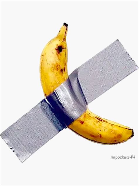 "Banana duct-tape fine art to a wall easily worth $120k" Sticker for Sale by mrpockets44 | Redbubble