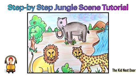 Details 81+ jungle sketch with animals best - seven.edu.vn