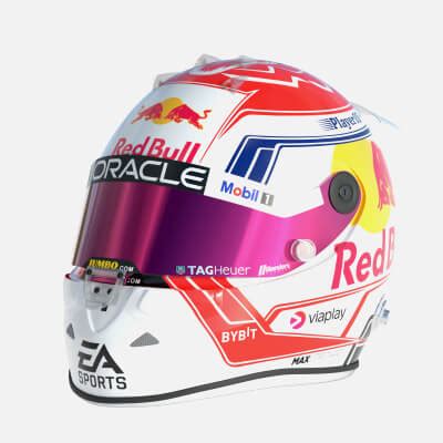 F1 Max Verstappen Helmet 2023 - 3D Model by Cactus3D