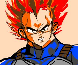 Vegeta (red hair) - Drawception