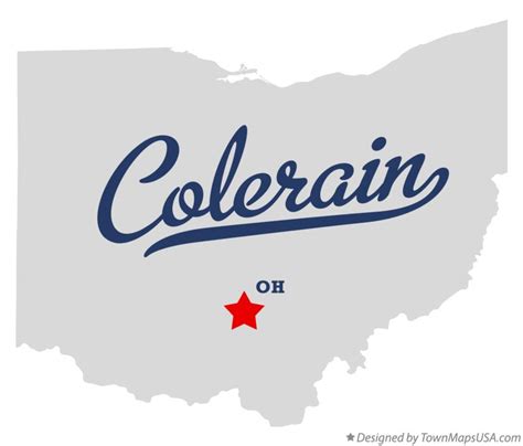 Map of Colerain, Ross County, OH, Ohio