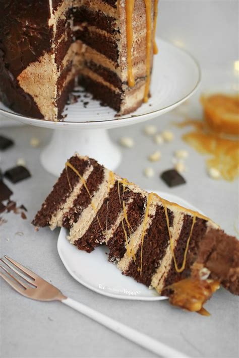 Snickers Cake Recipe - The Little Blog Of Vegan