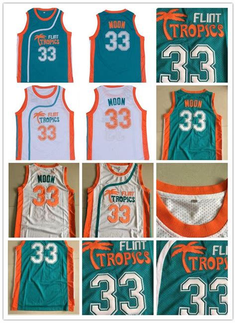 Flint Tropics Movie Edition #33 Jackie MOON Embroidered Basketball ...