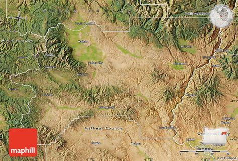 Satellite Map of Baker County