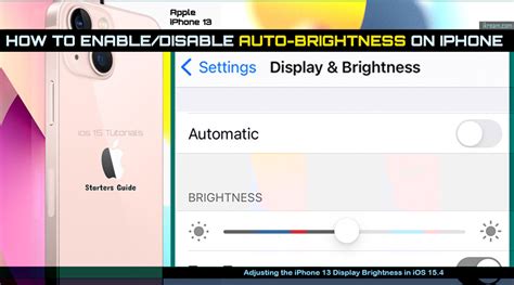 How to Enable/Disable Auto-Brightness on iPhone 13 - iKream