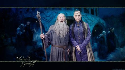 Elrond & Gandalf Desktop Wallpaper Images - The Golden Wood