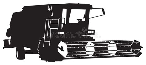 Combine harvester stock vector. Illustration of trailer - 22992968