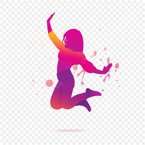 Ballet Dancing Girl Silhouette Vector PNG, Youthful Dancing Girl Watercolor Silhouette, Dance ...