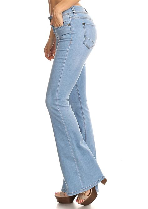 Fashion2Love Classic Premium Denim Flare Bootleg Bootcut Jeans - Walmart.com