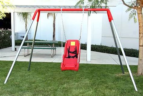 Special Needs Swing Set 1 Seat - Playground Equipment USA