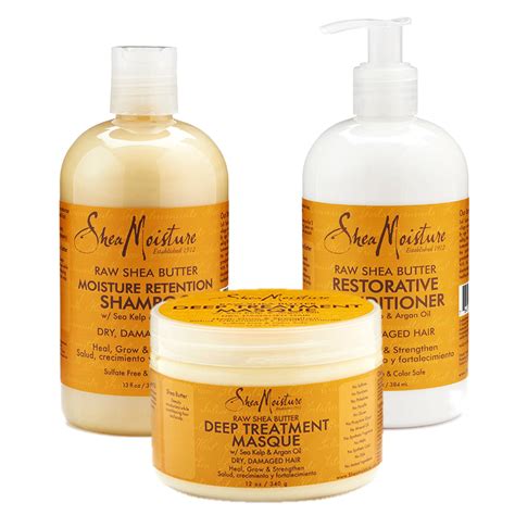 Shea Moisture Raw Shea Butter Combination Set for Dry, Damaged Hair - Walmart.com - Walmart.com