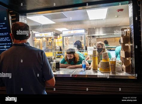 Snack bar at a drive-in movie Theater Stock Photo - Alamy