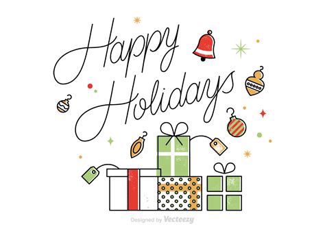 Vector Happy Holidays Card - Download Free Vector Art, Stock Graphics & Images