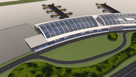 3d model airport terminal