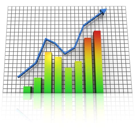 Business Statistics Graph Rising Stock Image - Image: 17806521