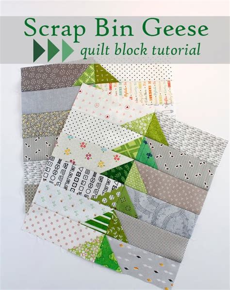 Quilt Today: Scrap Bin Geese Quilt Block Tutorial