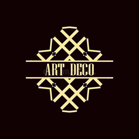 Art Deco Logo stock vector. Illustration of logo, emblem - 122083487