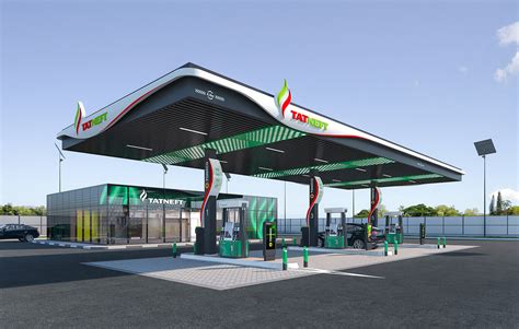 Design of gas station. :: Behance