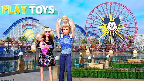 Barbie Girl Family Morning Routine for Amusement Park! Play Toys - YouTube