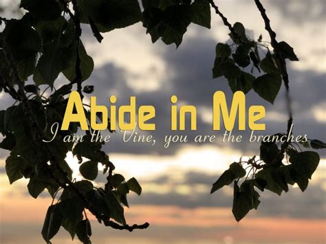 Abide in Me | CrossPoint Community Church