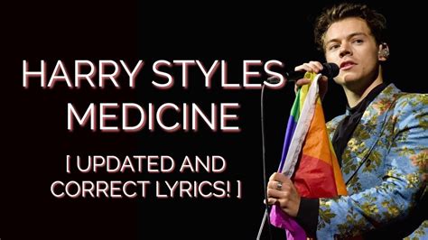 MEDICINE HARRY STYLES LYRIC VIDEO! 🏳️‍🌈 [UPDATED AND CORRECT] - YouTube