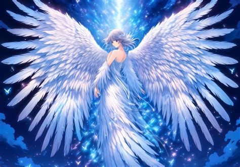 Anime Angel With A Wings Free Stock Photo - Public Domain Pictures