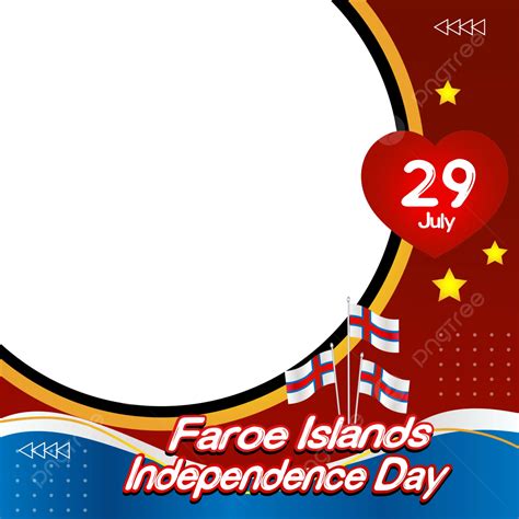 Twibbon Faroe Islands Independence Day Transparent Vector, Frames ...