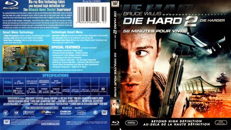 DIE HARD 2 DIE HARDER (1990) R1 BLU-RAY COVER & LABEL - DVDcover.Com