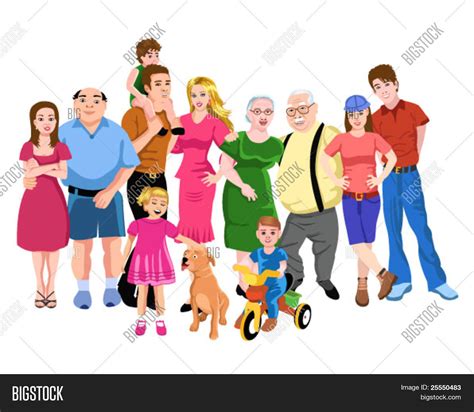 Big Family Vector & Photo (Free Trial) | Bigstock