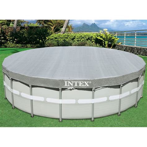 Intex Round Deluxe Pool Cover 18' | Splash Super Center