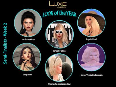 LUXE Paris LOOK of the YEAR THE 2nd GROUP of SEMI-FINALISTS! ~ The SL Enquirer