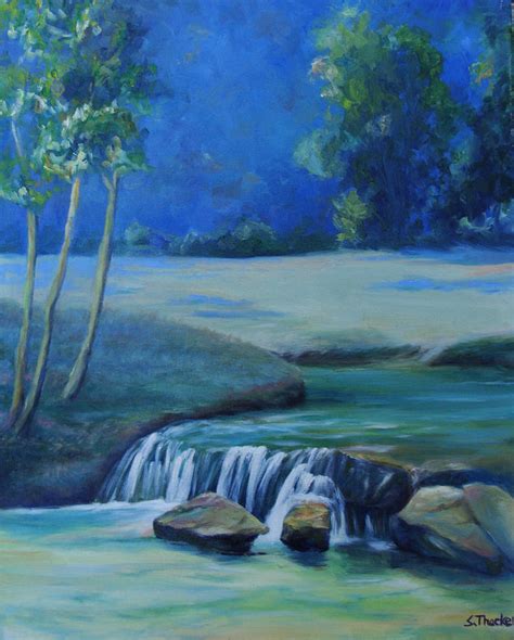 River Scene Painting at PaintingValley.com | Explore collection of River Scene Painting