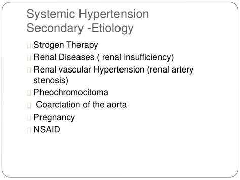 Systemic hypertension