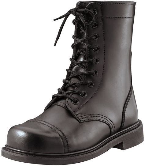 Mens Steel Toe GI Style Black Combat Boots / Boot Sizes 5-13 – Grunt Force