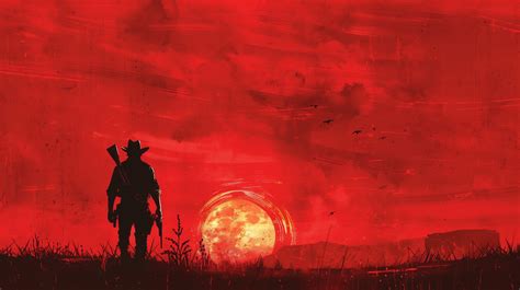 Red Dead Redemption 2 HD Cowboy Sunset Wallpaper, HD Games 4K ...