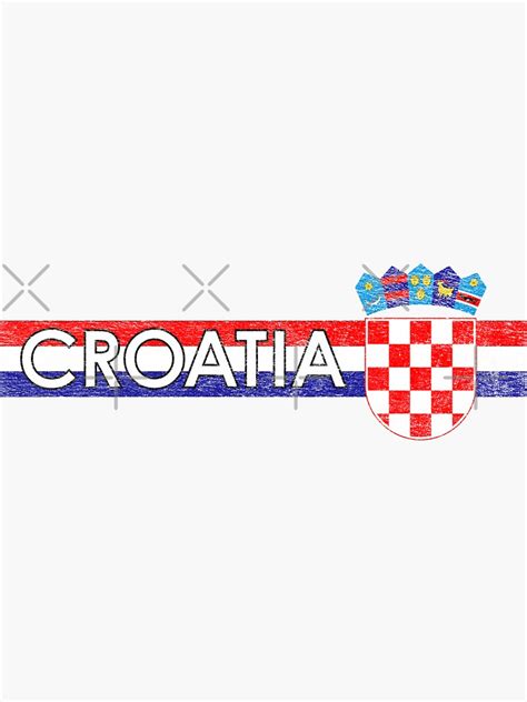 "CROATIA FLAG COAT OF ARMS" Sticker for Sale by enigmaticone | Redbubble