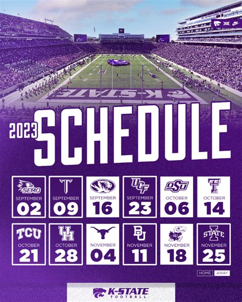 K-State's 2023 football schedule includes home games with UCF, UH