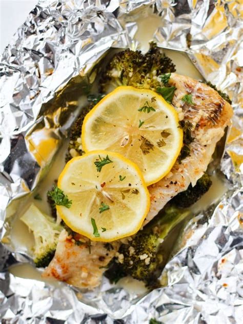 Baked Lemon Butter Haddock in Foil Recipe - Hannah Magee RD