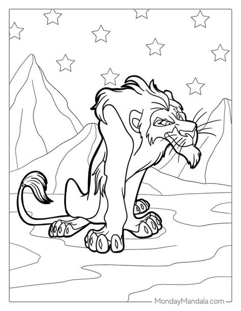 Scar Lion King Coloring Pages