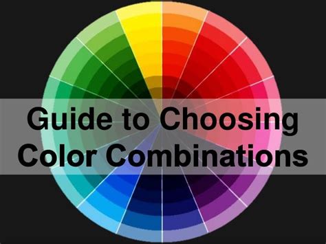 Guide To Choosing Color Combinations - Riset