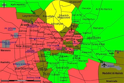 Battle of Aleppo map.svg Syrien Syria Halab Halep | map kart… | Flickr