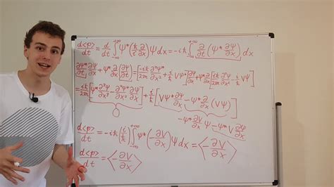 Ehrenfest Theorem Derivation - Time Derivative of Momentum Expectation Value (Newtonian ...