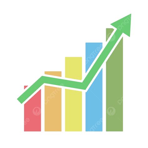 Iconic Vector Illustration Of Stock Finance And Business Growth Chart ...