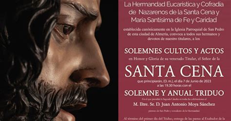 Solemne Triduo en honor al Señor de la Cena 2023 de Almería