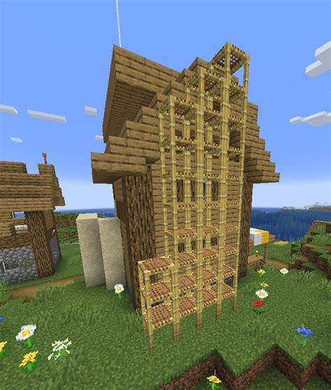 Scaffolding in Minecraft