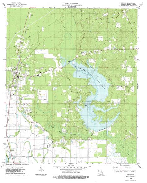 Benton topographic map 1:24,000 scale, Louisiana