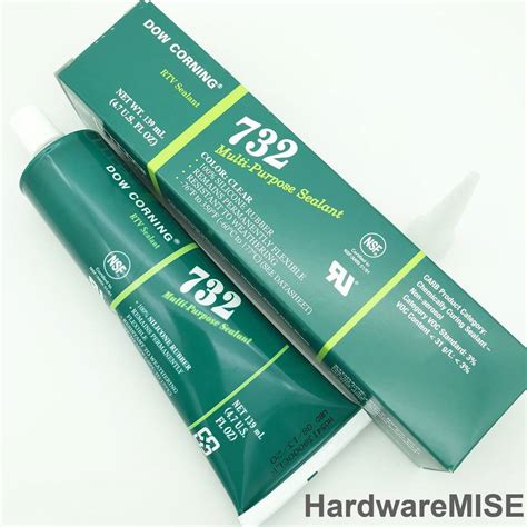 Dow Corning rtv 732 White Multi-Purpose Silicone Sealant 139ml per tube