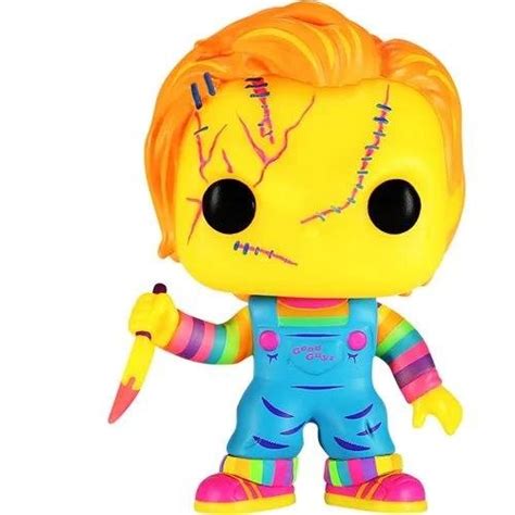 Funko POP! Bride of Chucky - Chucky (Black Light) (Exclusive) - Vaulted ...