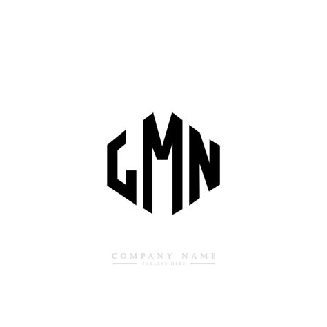 LMN letter logo design with polygon shape. LMN polygon and cube shape logo design. LMN hexagon ...