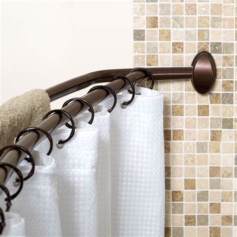 Zenna Home Double Curved Shower Curtain Rod | Double shower curtain, Double shower curtain rod ...